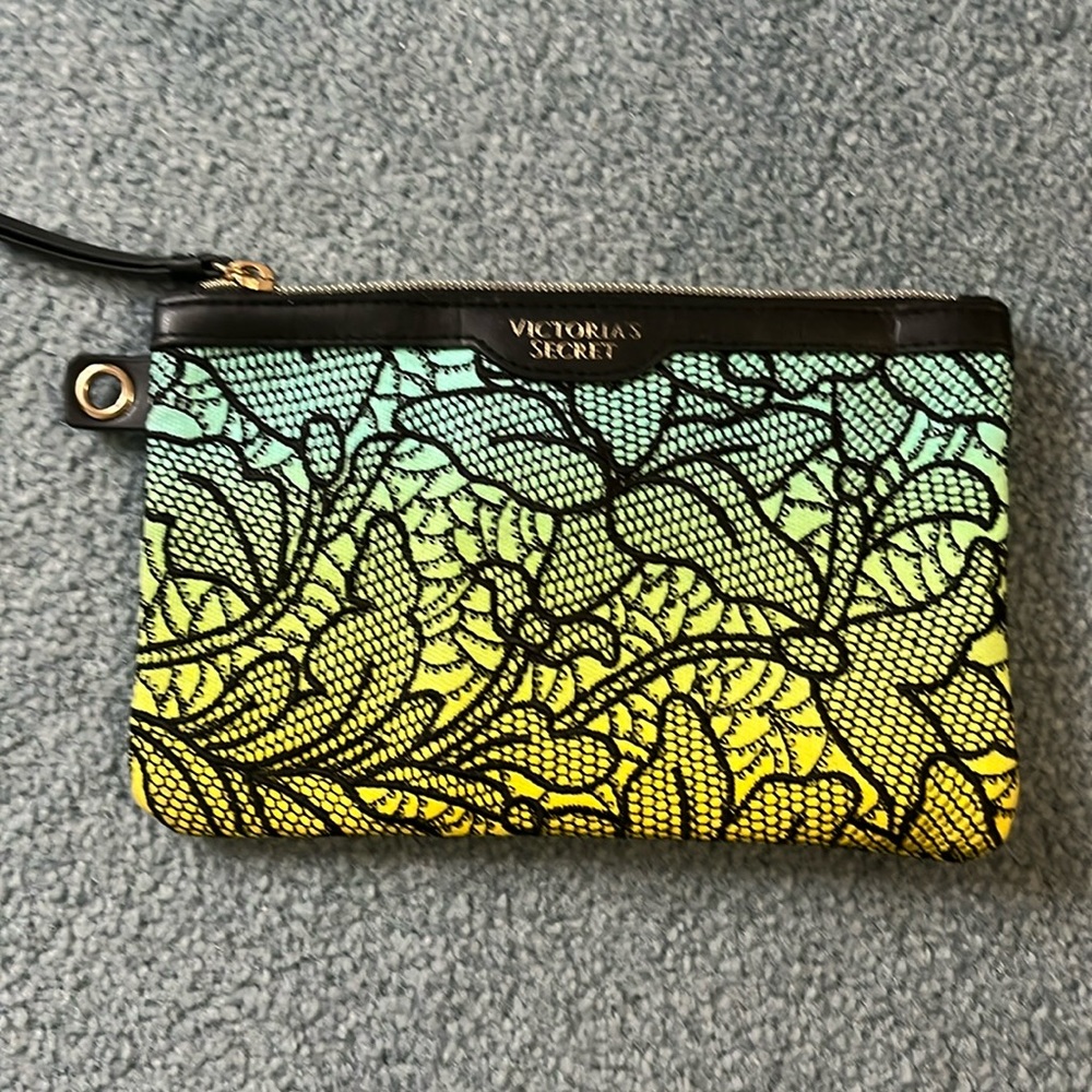 Blue/ green makeup bag